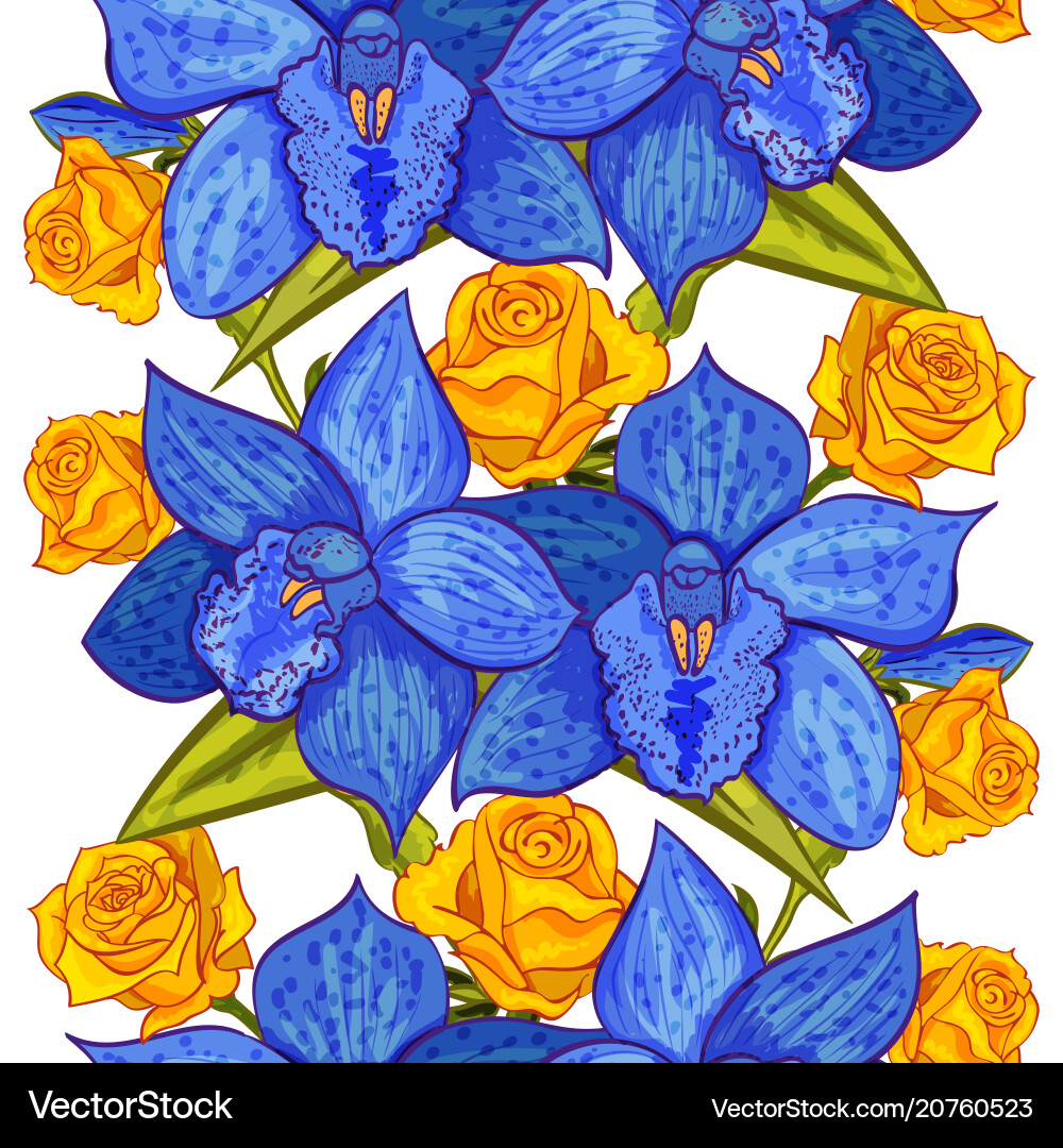 Seamless flower pattern Royalty Free Vector Image