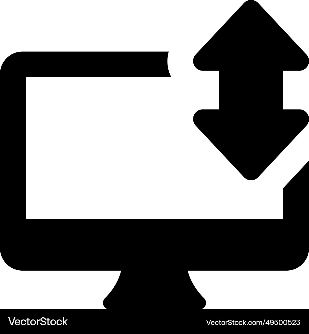 Transferring data via desktop between devices vector image