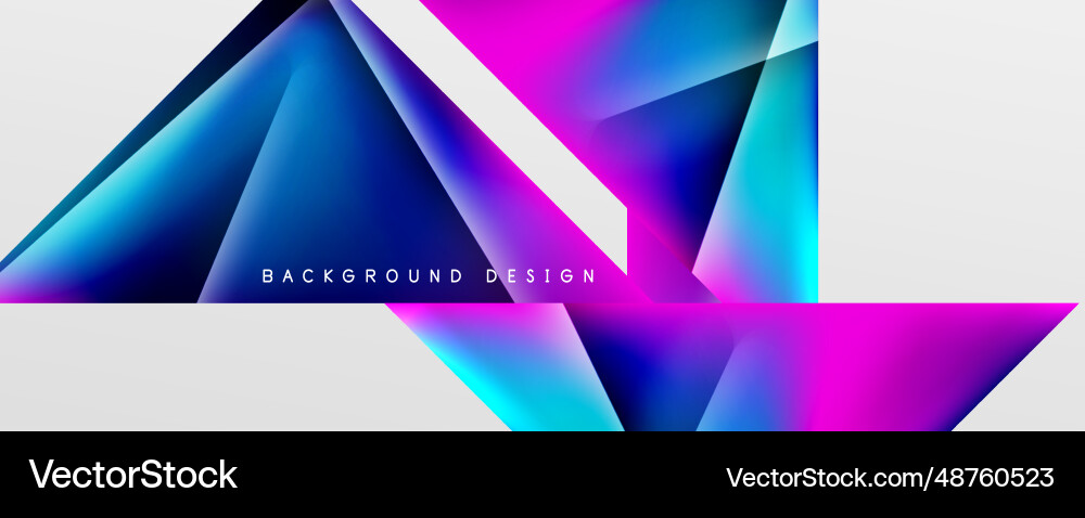Triangle fluid color gradient abstract background Triangle fluid color gradient abstract background vector image