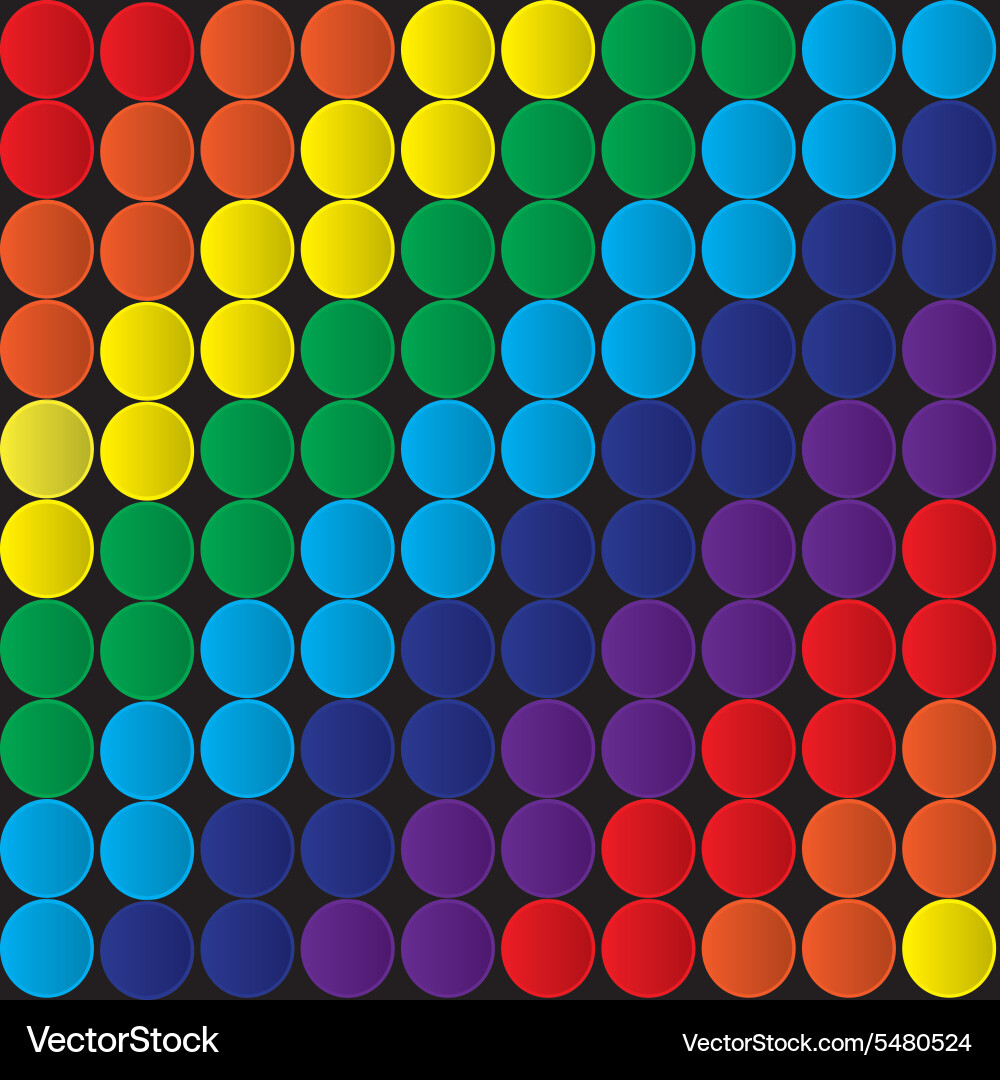 Abstract background with colored circles vector image
