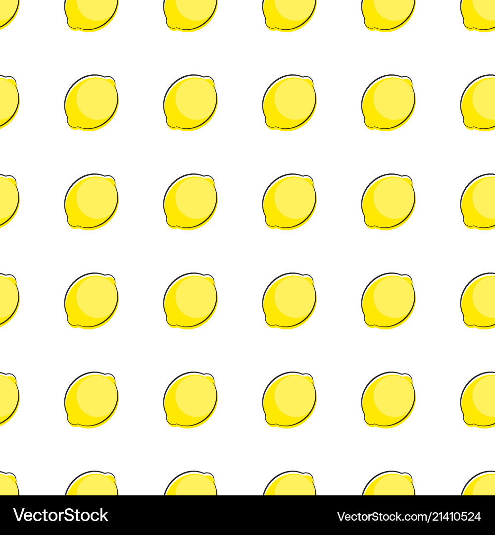 Abstract lemon seamless pattern background vector image