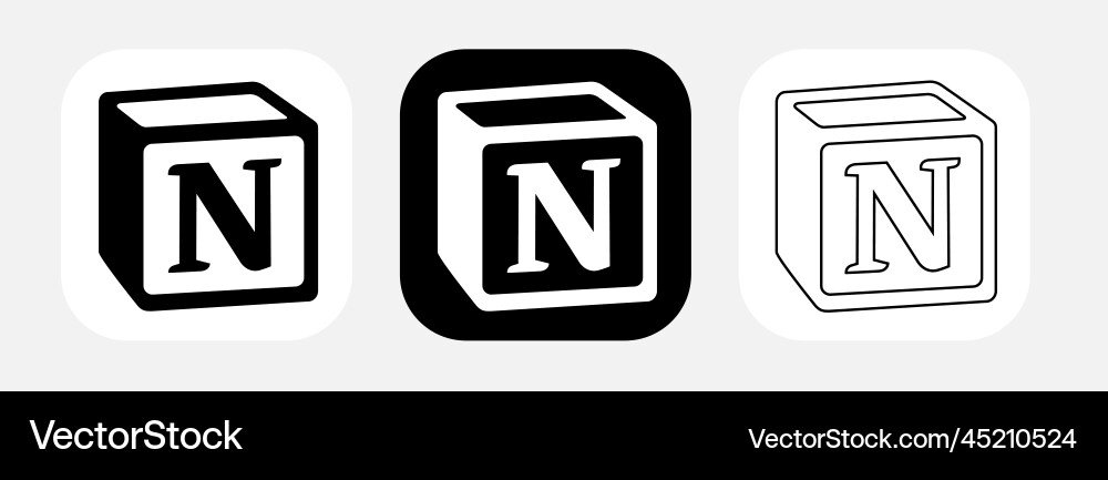 App icon notion vector image