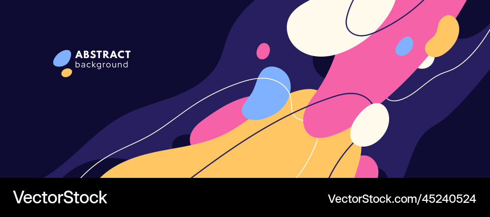 Dynamic Blob Wave Background vector image