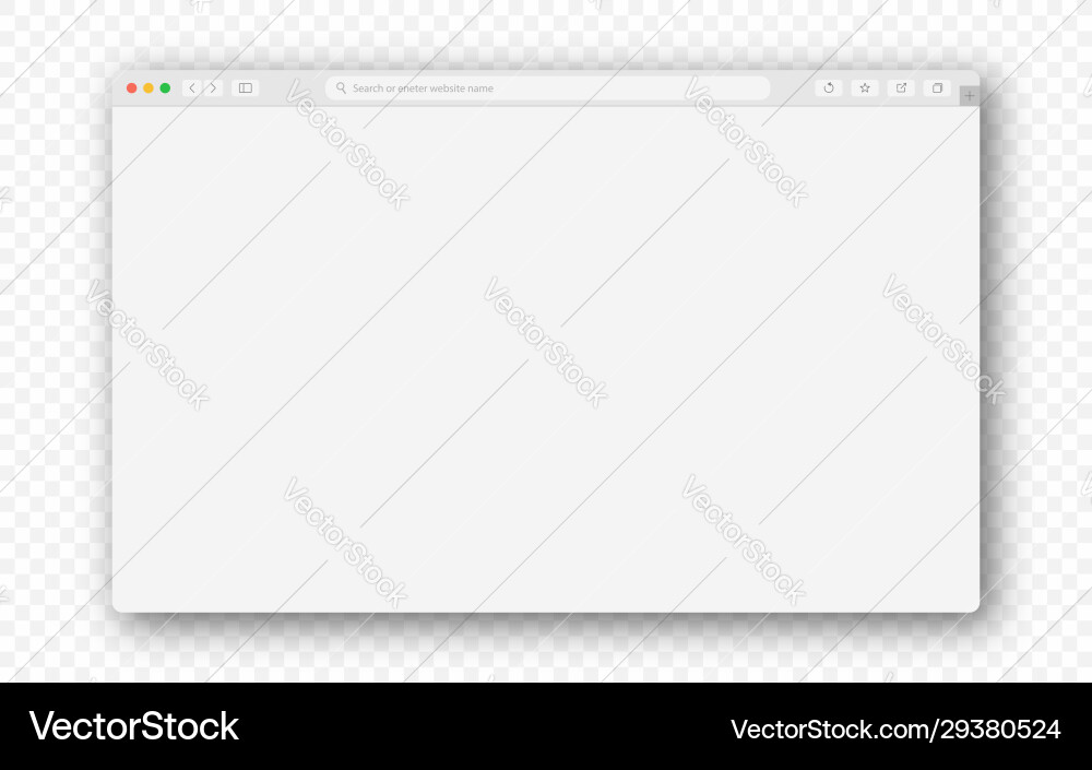 Empty Browser Window vector image