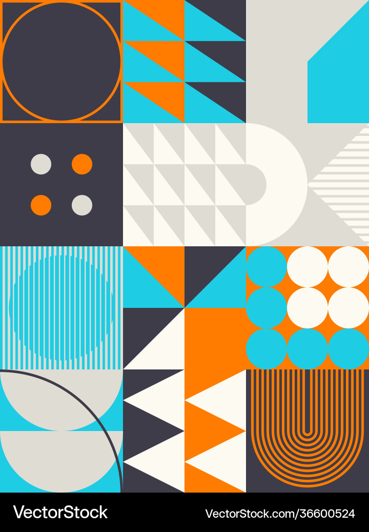 Geometric shapes pattern design abstract Geometric shapes pattern design abstract vector image