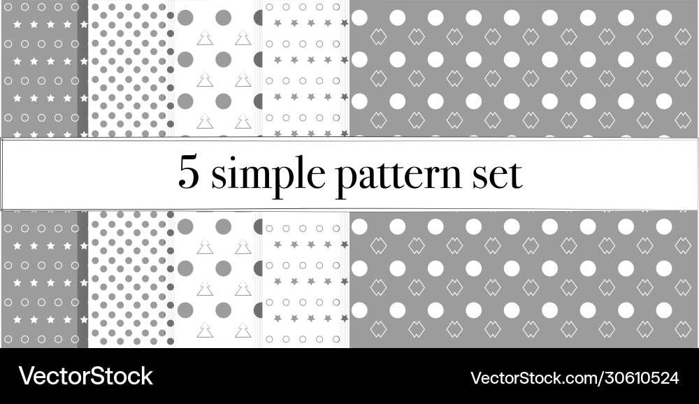 Pattern simple set5 Pattern simple set5 vector image