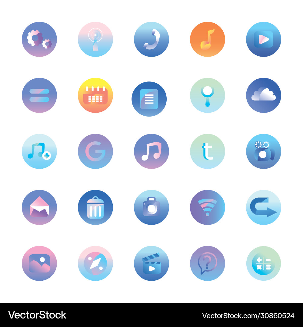 Thumb up gradient style icon design Vector Image