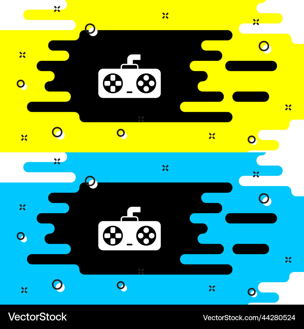 White game controller or joystick for console Vector Image