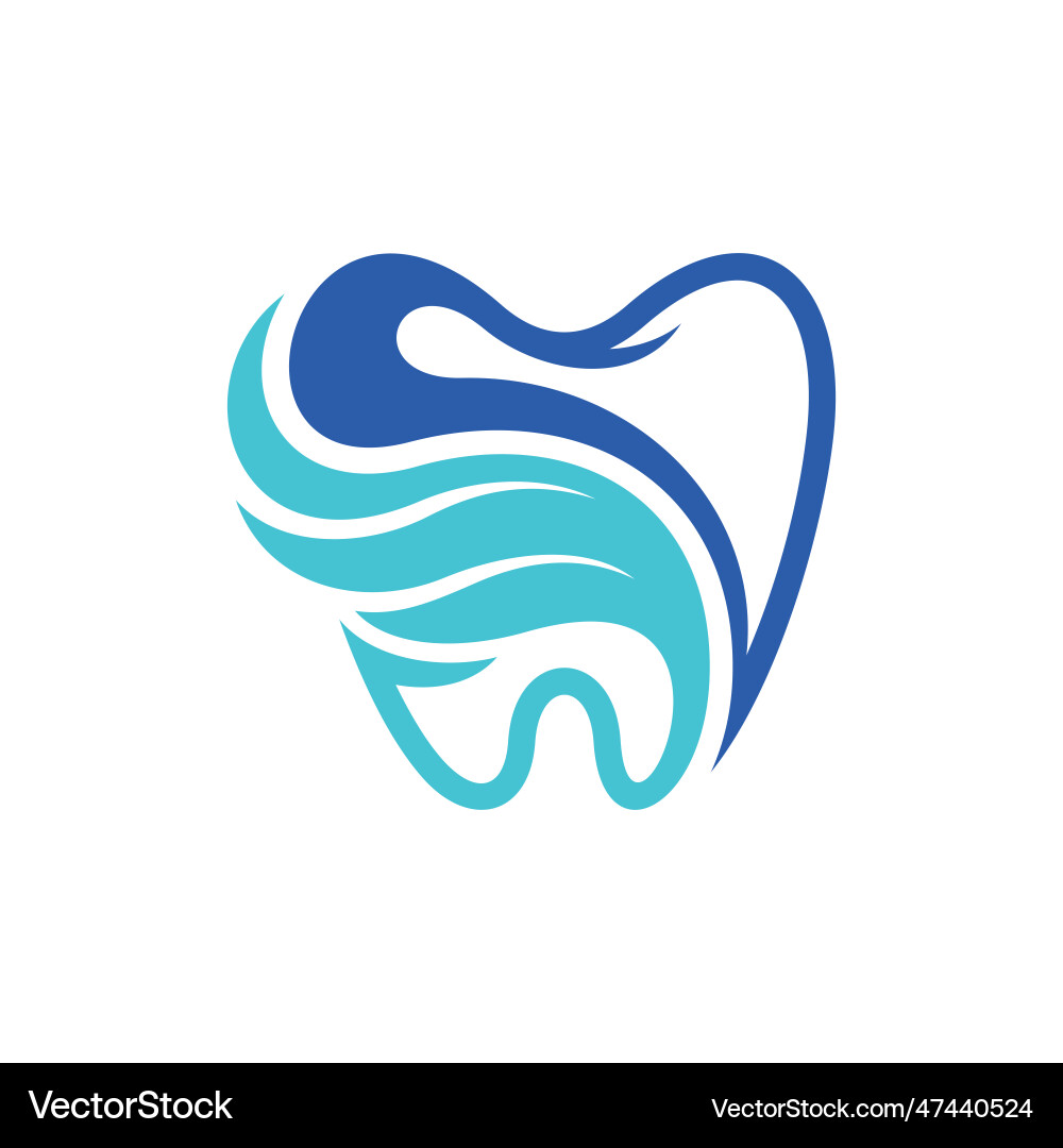 Zahnflügel Logo Design Vorlage Zahnflügel Logo Design Vorlage vektorbild