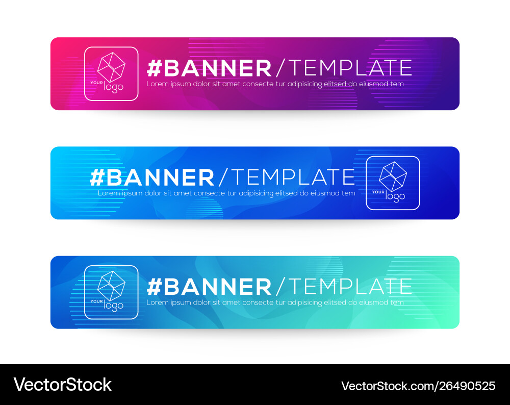 Abstract Gradient Web Header vector image