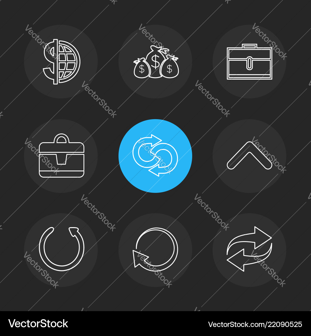 Arrows directions pointer arrow user vector image