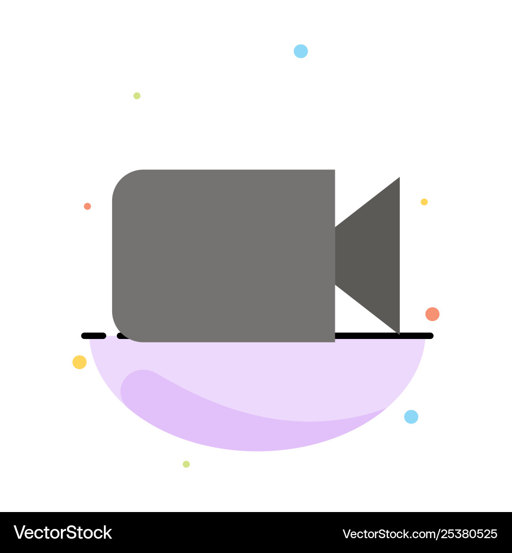 Camera image basic ui abstract flat color icon Camera image basic ui abstract flat color icon vector image