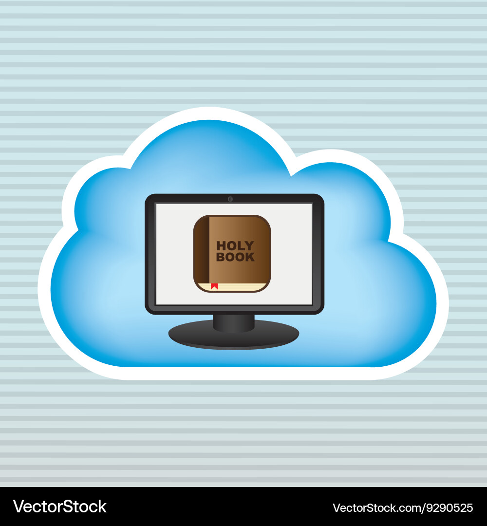 Cloud computing design Vector Image