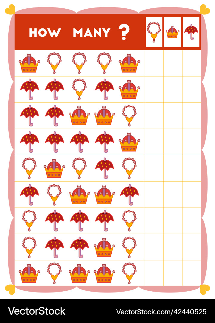 Counting Game for Kids - Number Recognition vector image
