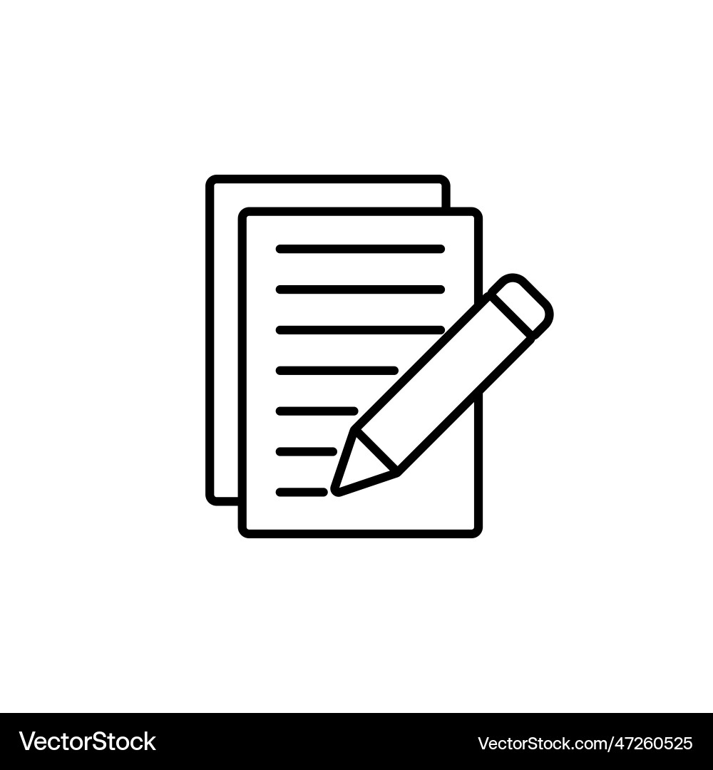 Note icon notepad Note icon notepad Vector Image