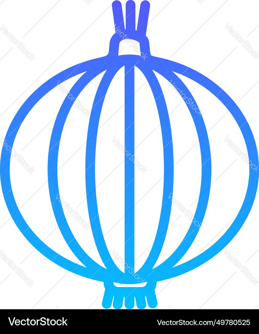 Onion line gradient icon pictogram symbol visual Vector Image
