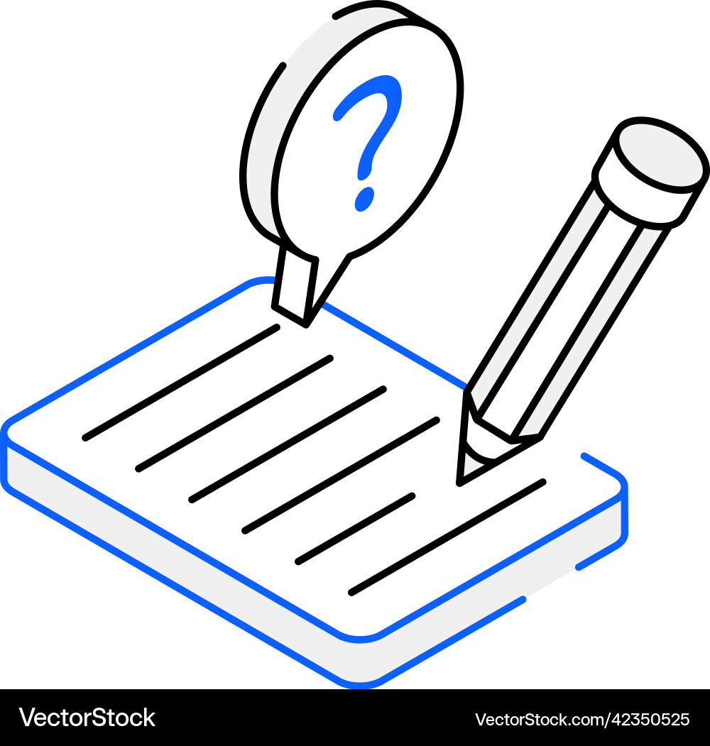 Query report Vector Image