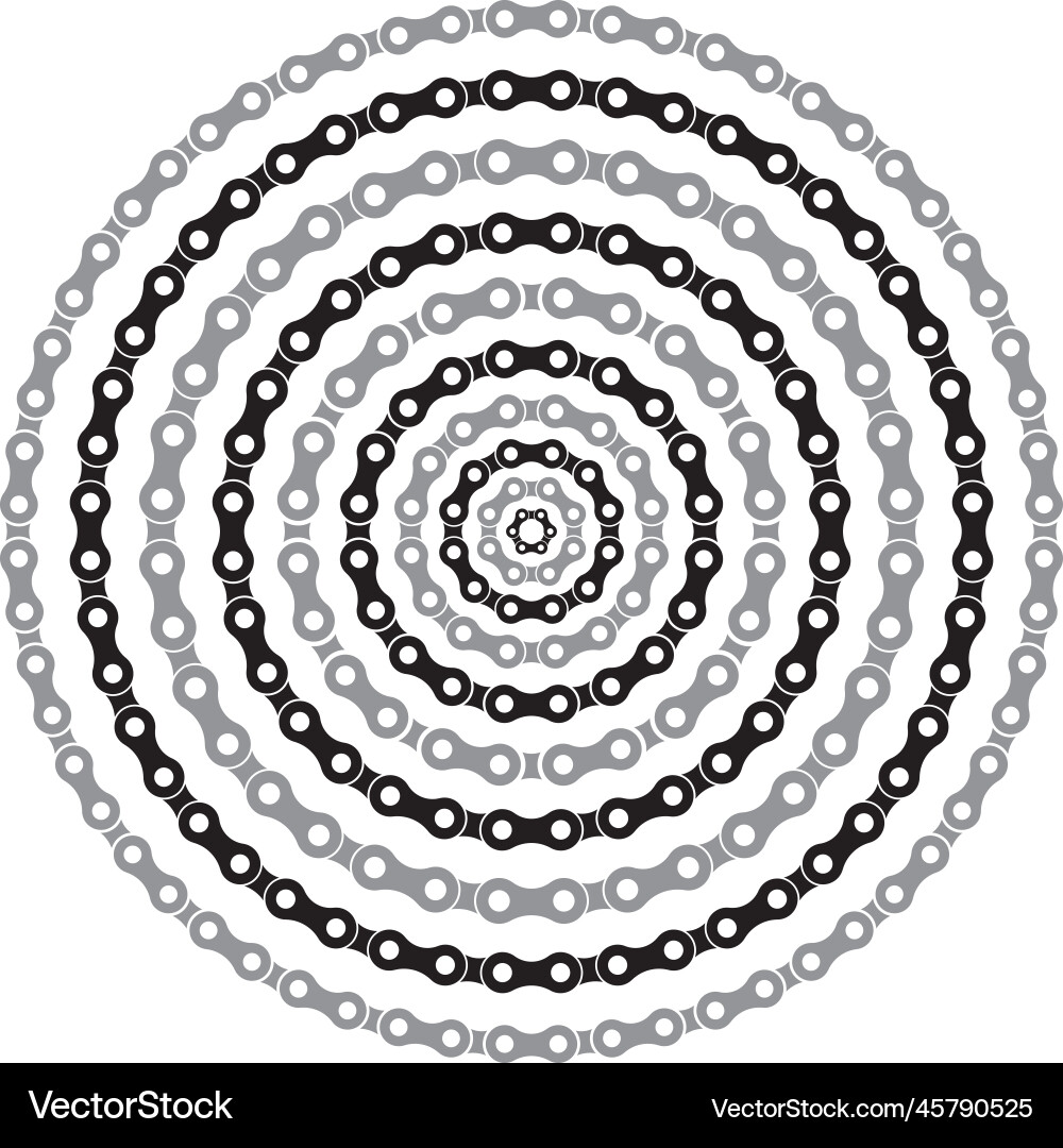 Round Chain Border Frames vector image