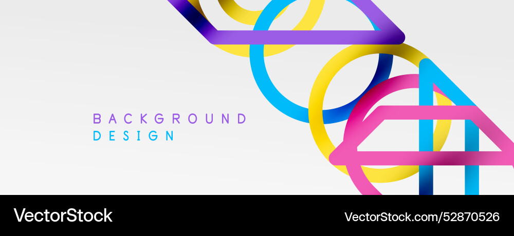 Abstract background - colorful circle lines Abstract background - colorful circle lines vector image