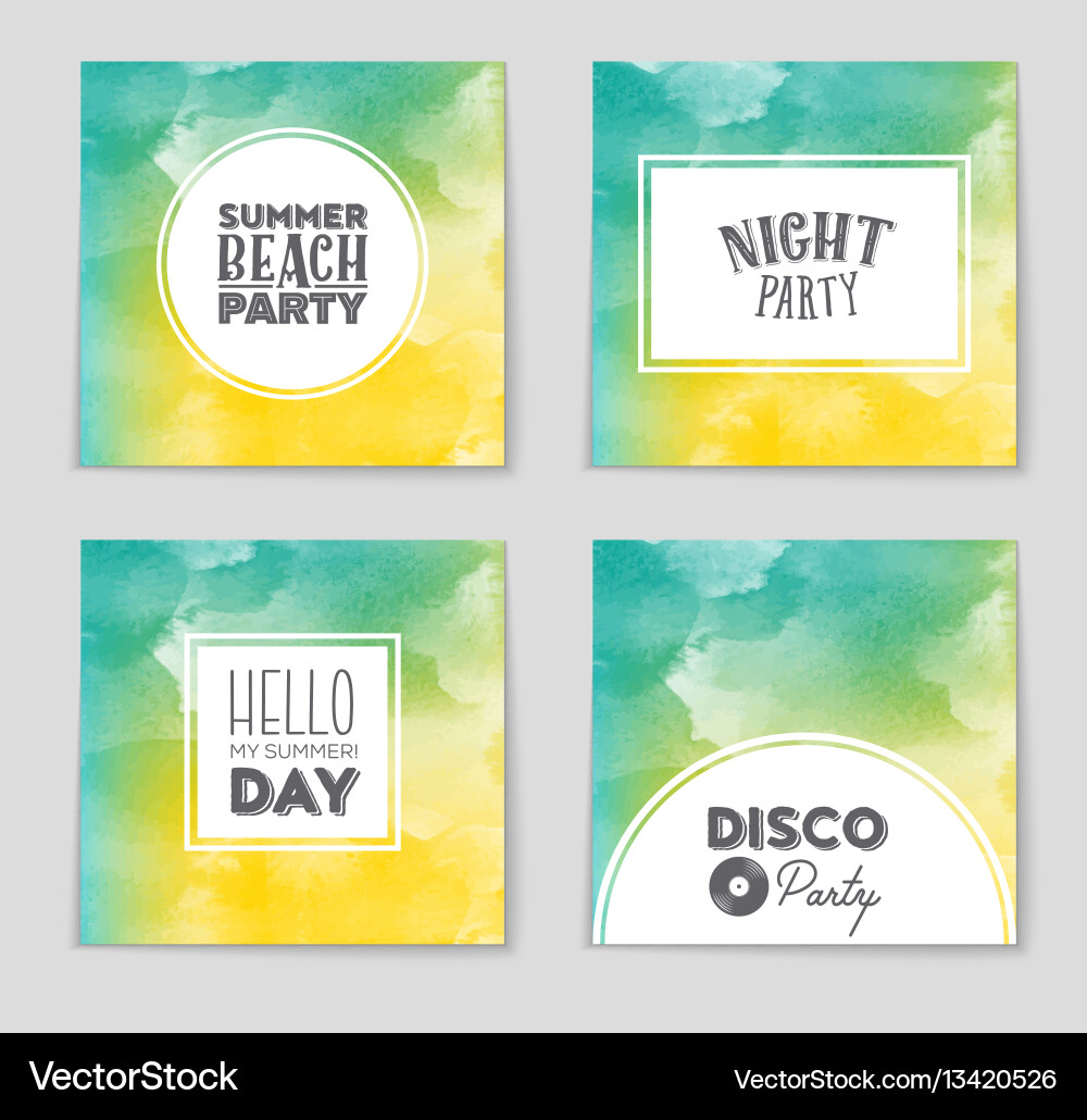 Abstract layout background set for art Vector Image
