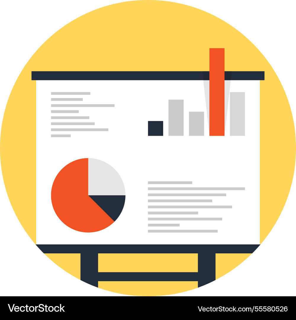 Big data flat web icon Big data flat web icon vector image