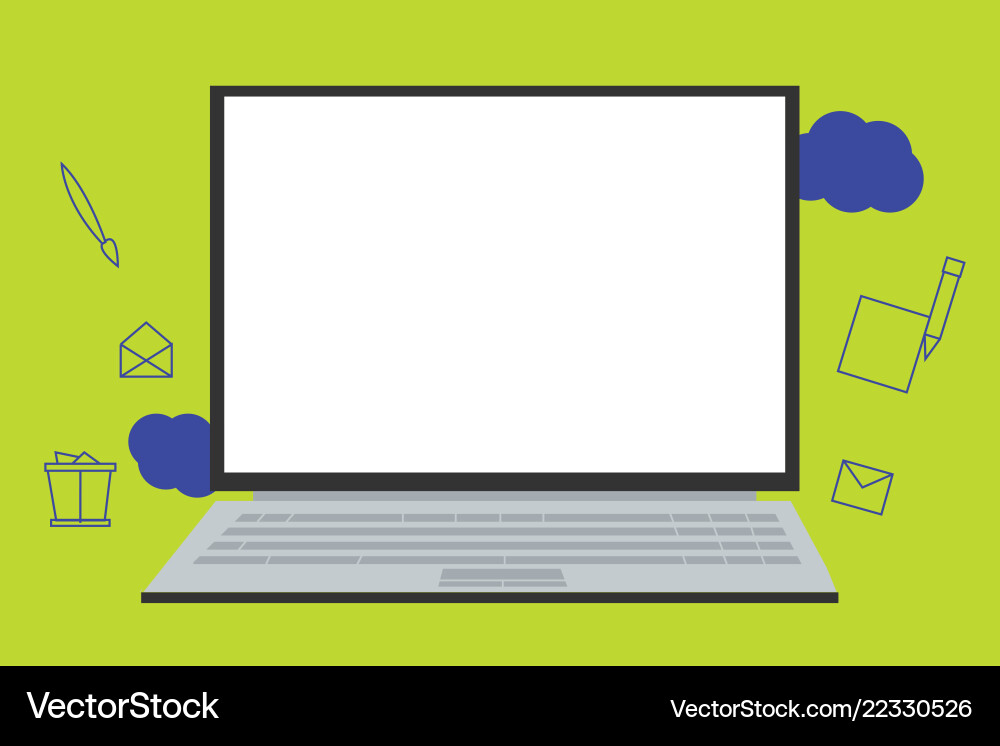 Flat design business empty Flat design business empty vector image