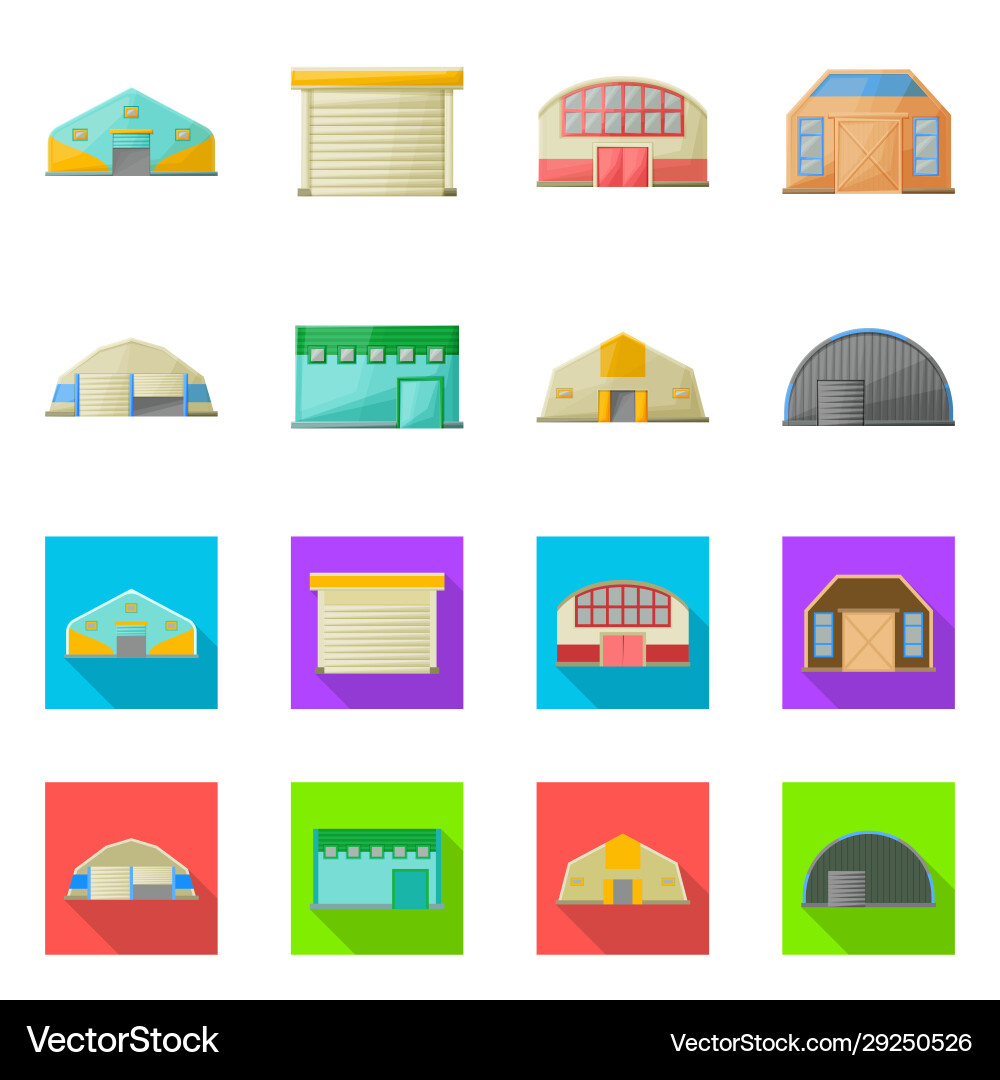 Isolated object architecture and facade sign Vector Image