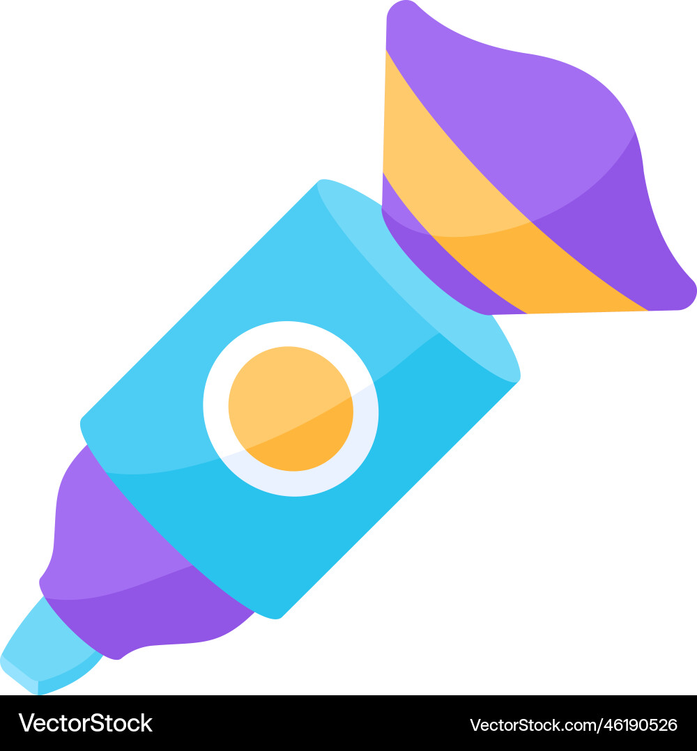 School highlighter Royalty Free Vector Image - VectorStock