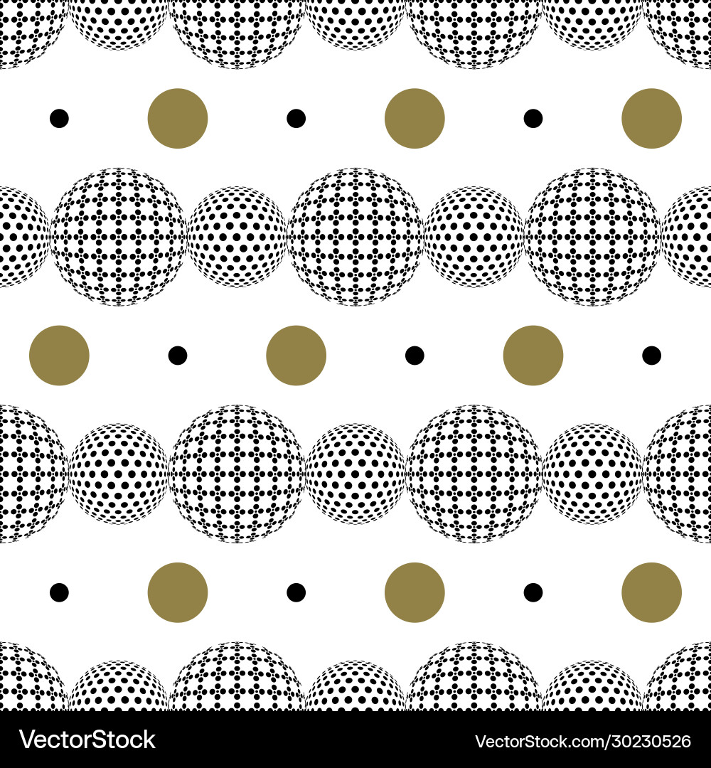 Seamless pattern with abstract round 3d halftone Seamless pattern with abstract round 3d halftone Vector Image