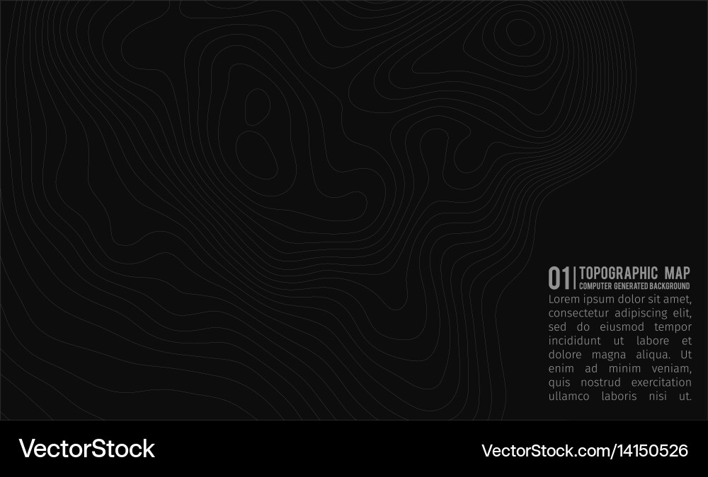 Topographic map background with space for copy vector image