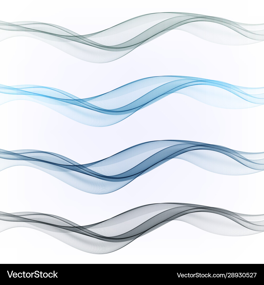 Abstract Blue Water Wave Pattern vector image