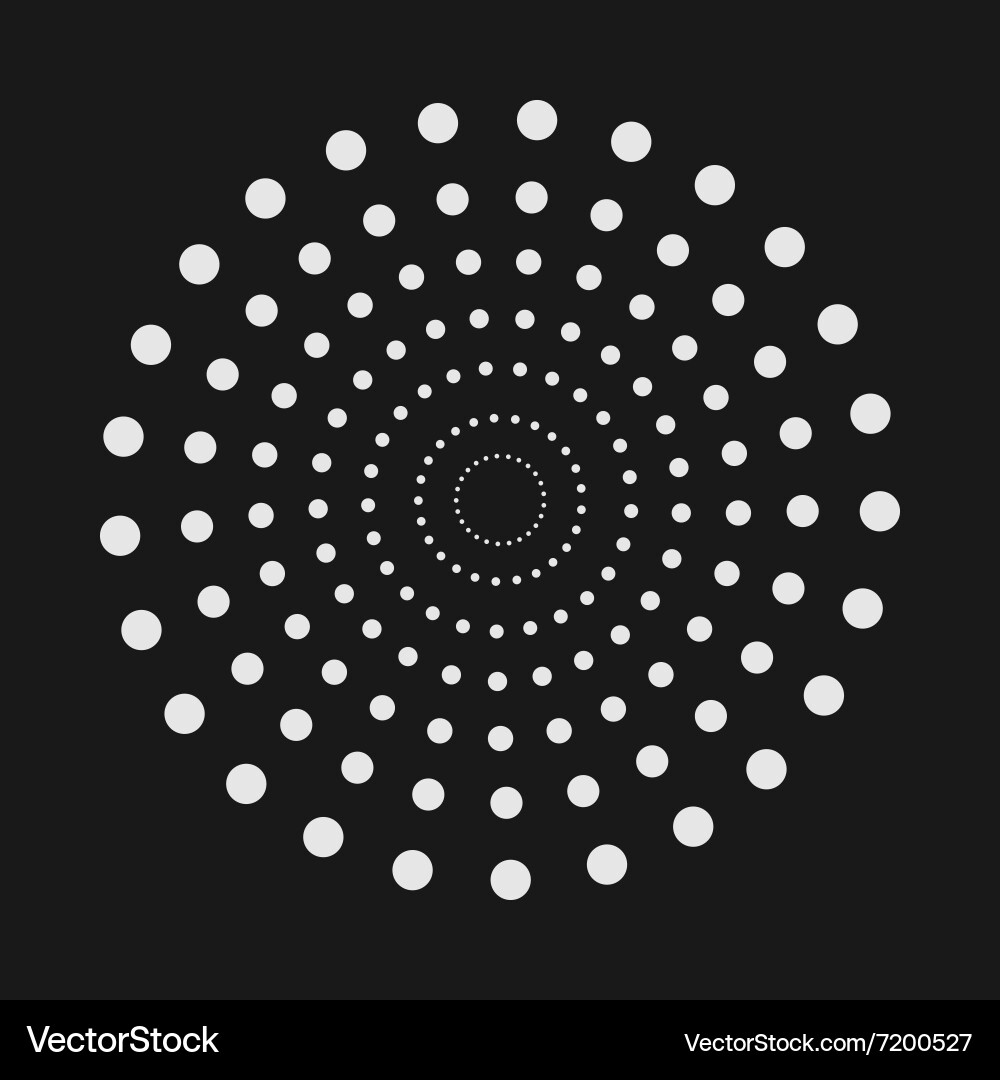 Abstract dot shape design element Vector Image