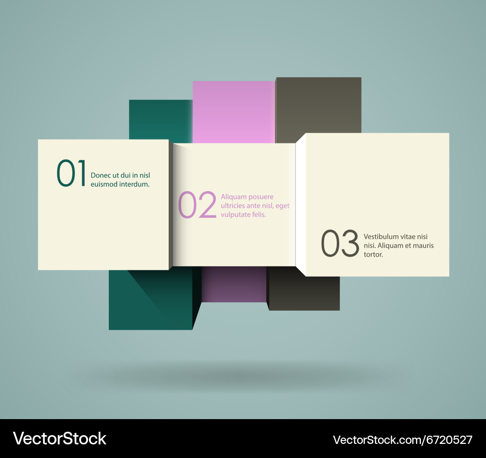 Dynamic 3D Cube Background vector image