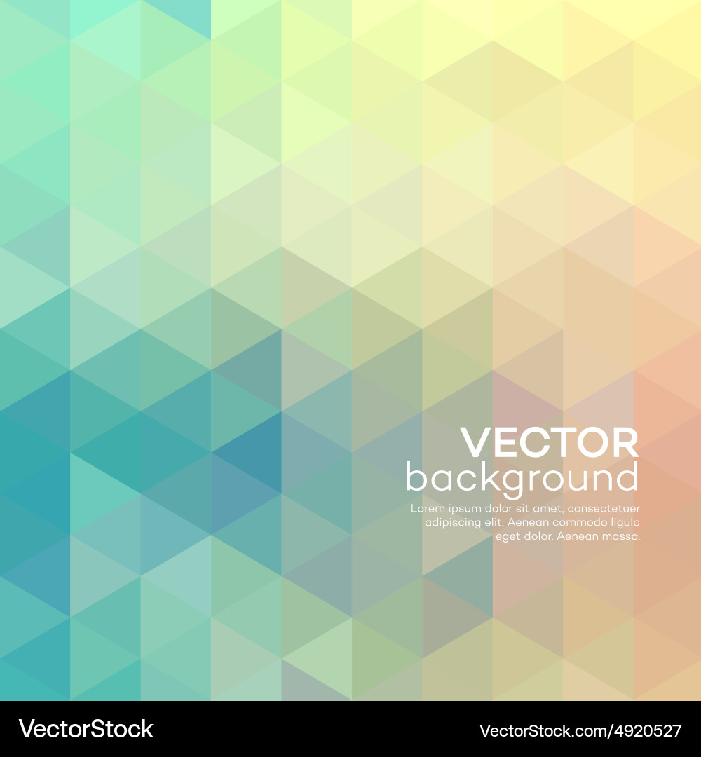 Geometric background with triangles vector image