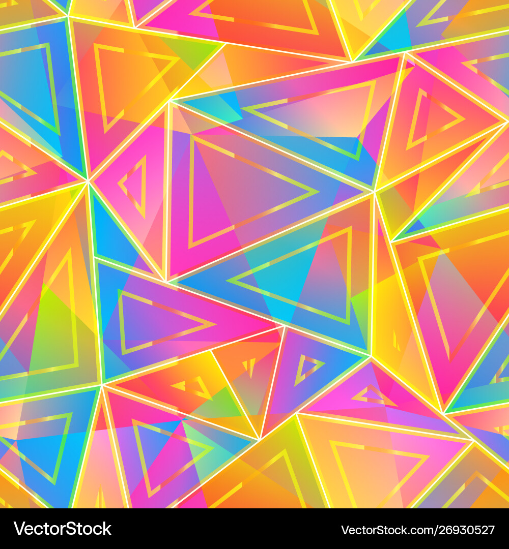 Geometric Triangle Pattern vector image