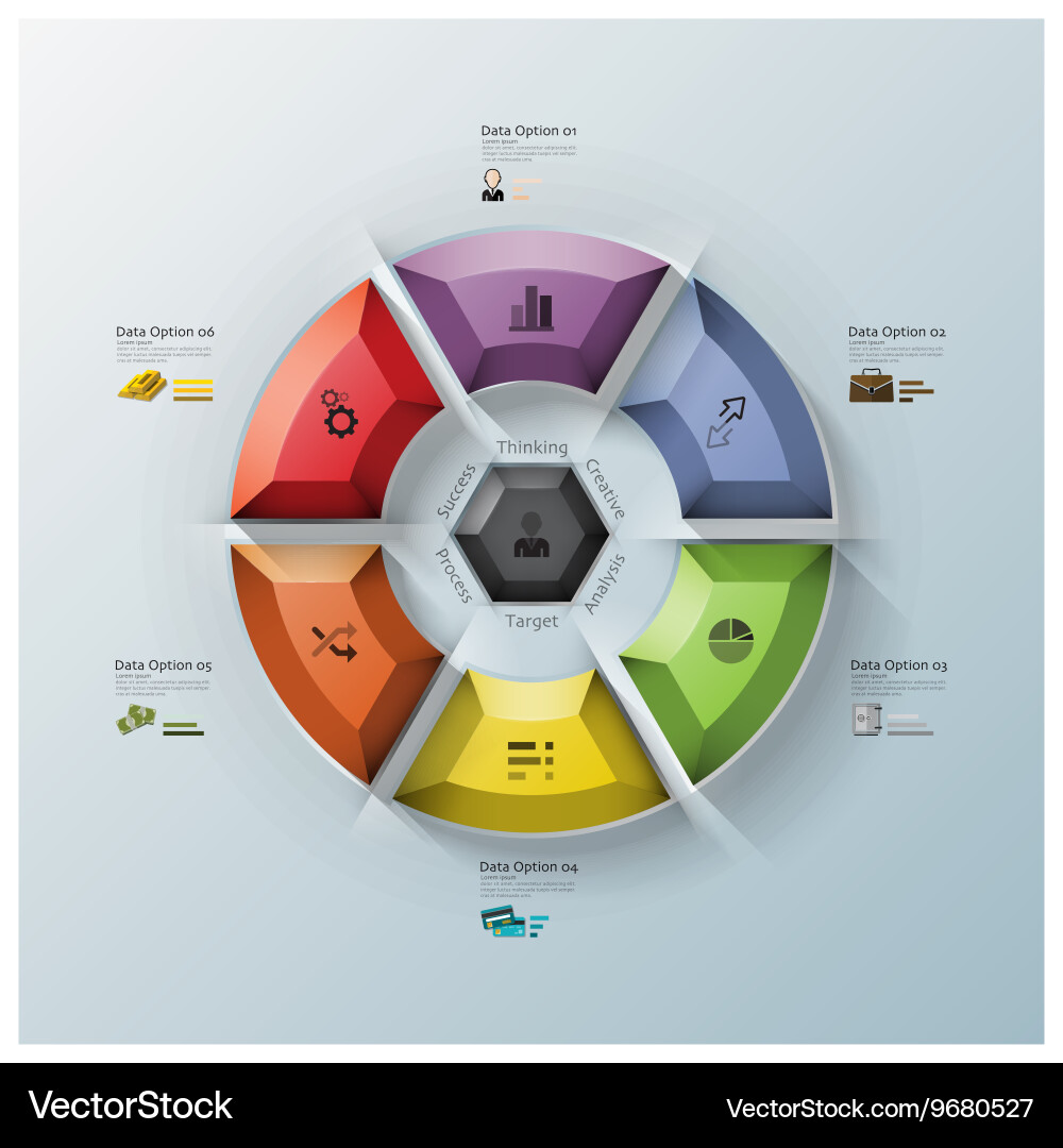 Modern rotate circle propeller three dimension vector image