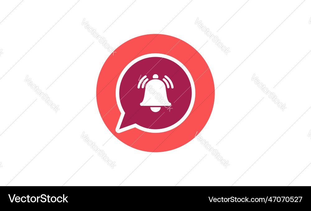 Notification bell icon incoming inbox new Notification bell icon incoming inbox new vector image