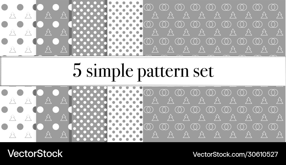 Pattern simple set5 Pattern simple set5 vector image