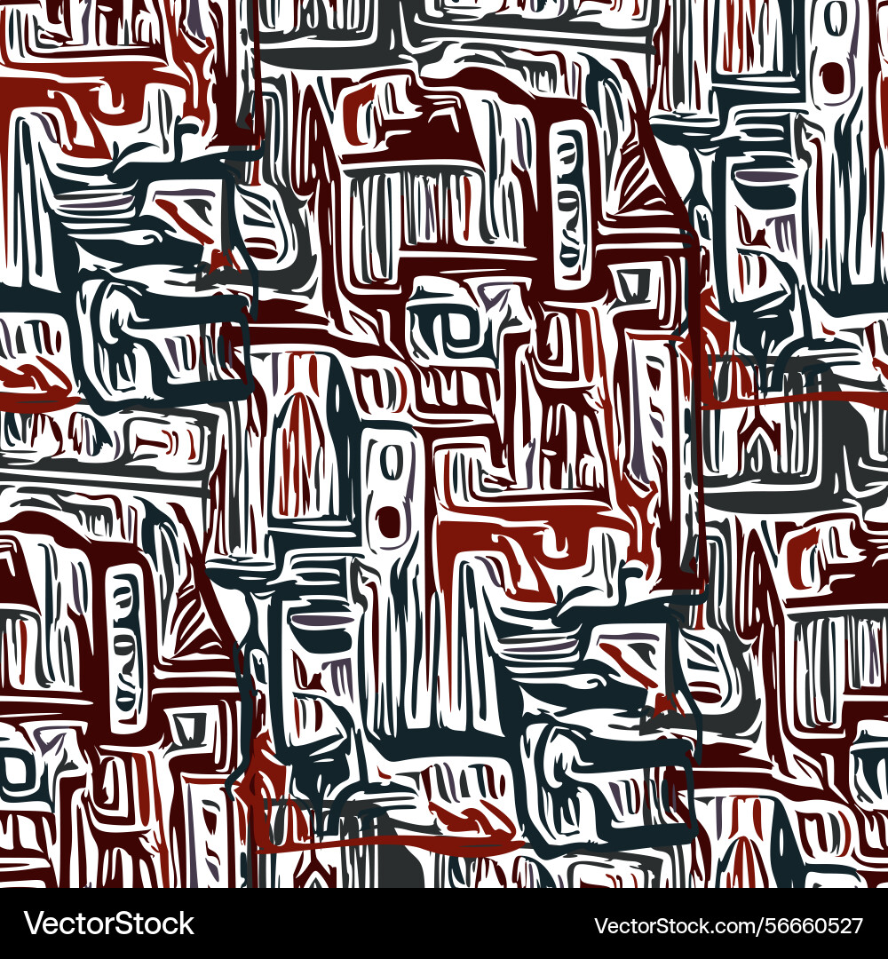 Seamless pattern with a simple abstract drawing Seamless pattern with a simple abstract drawing vector image