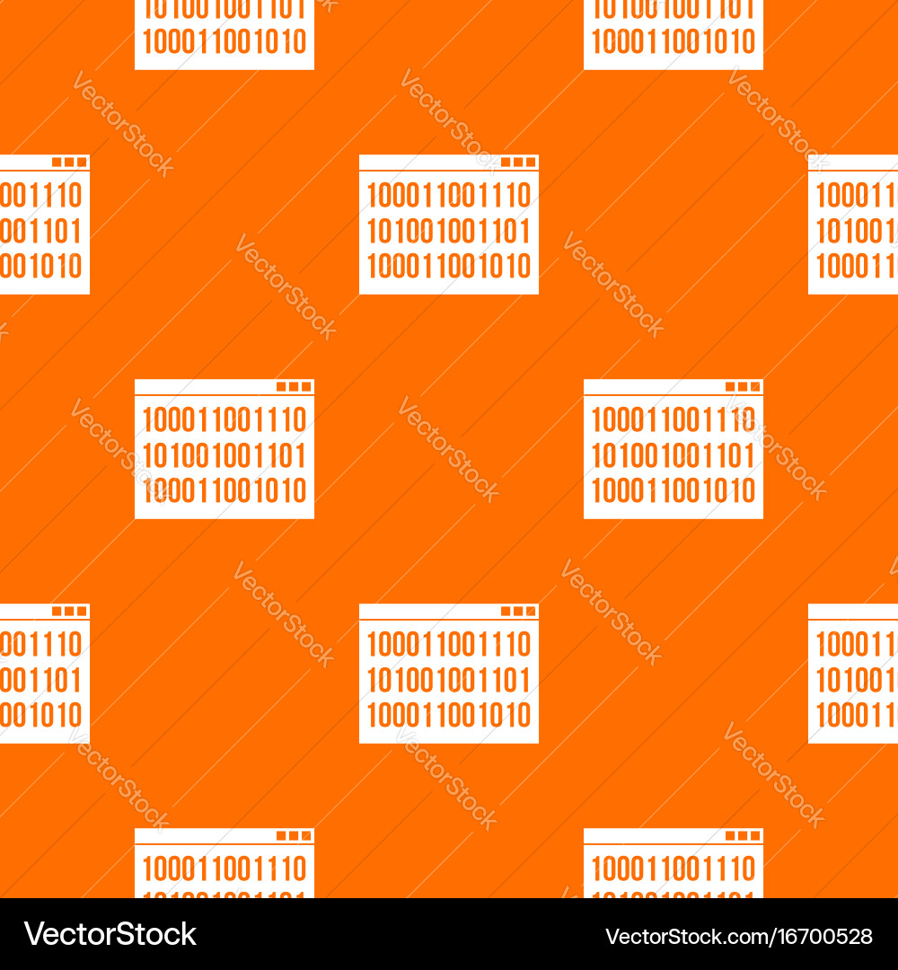 Binary code pattern seamless vector image