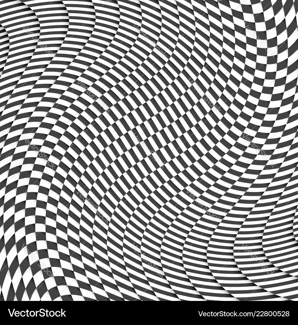 Checkered pattern with swirling effect Checkered pattern with swirling effect vector image