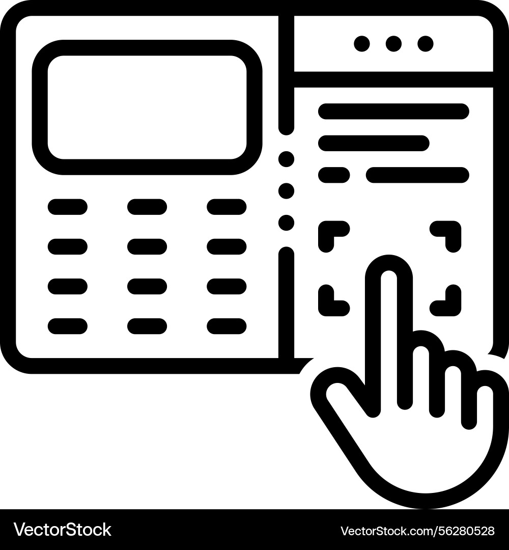 Fingerprint Scan Authentication vector image