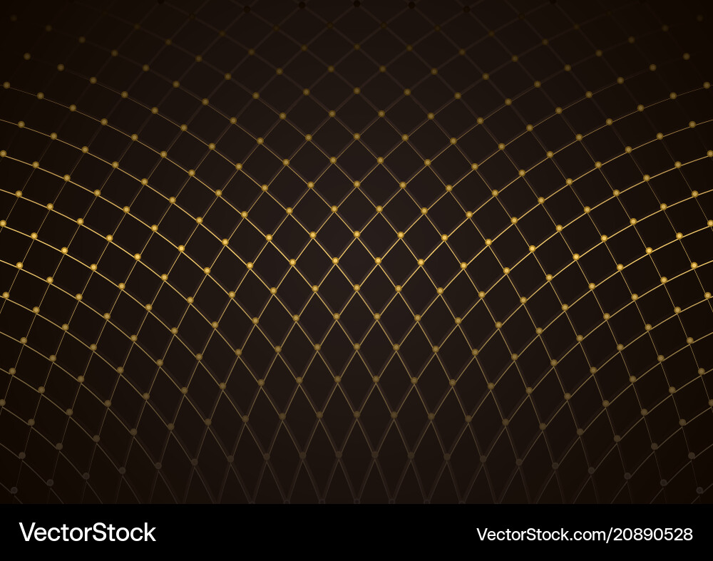 Golden Net Abstract Background vector image