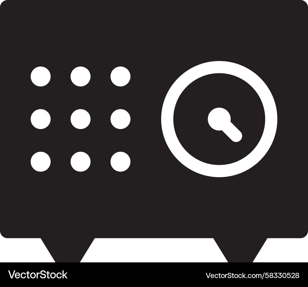Secure Locker Icon Vector Image