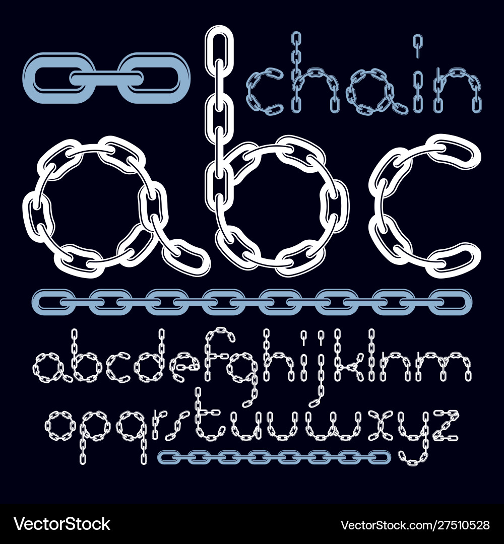 Type font script from a to z lower case creative Type font script from a to z lower case creative vector image
