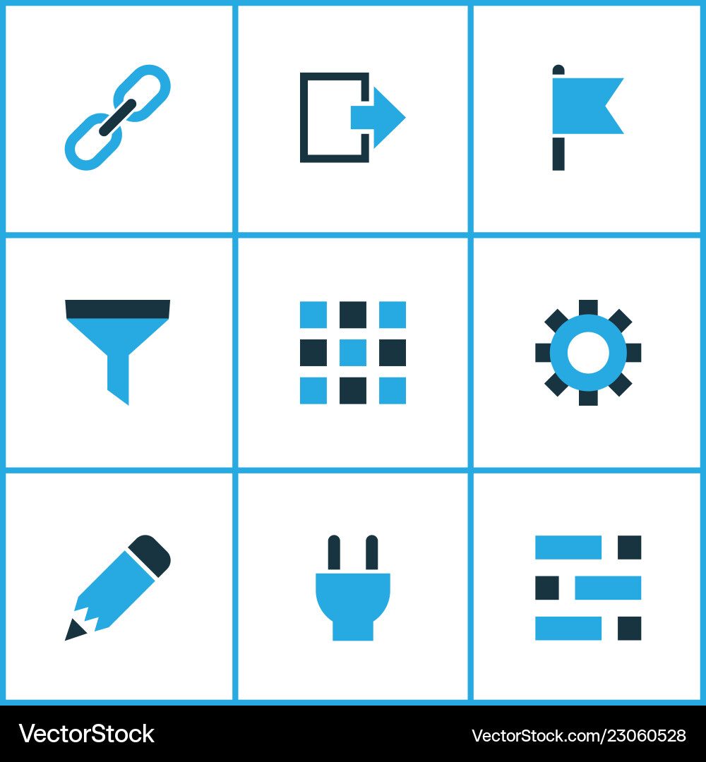 User Interface Icons - Filters & Controls vector image