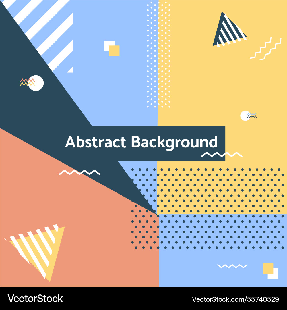 Abstract background with geometric style vector image