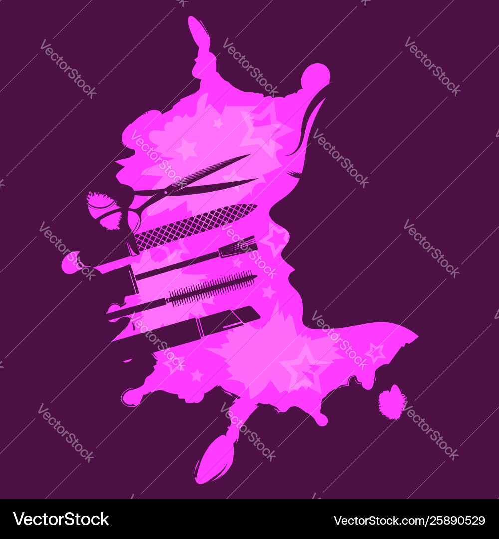 Beauty and makeup design Beauty and makeup design Vector Image