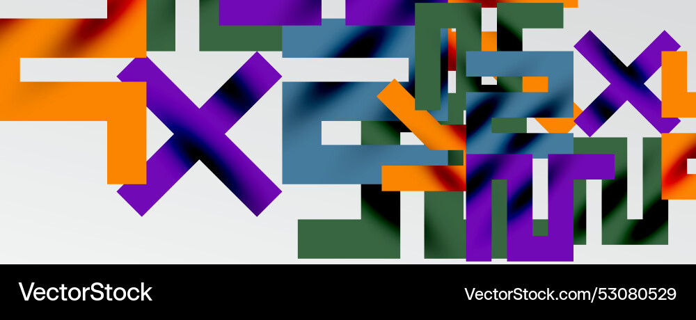 Colorful squares lines minimal abstract Vector Image