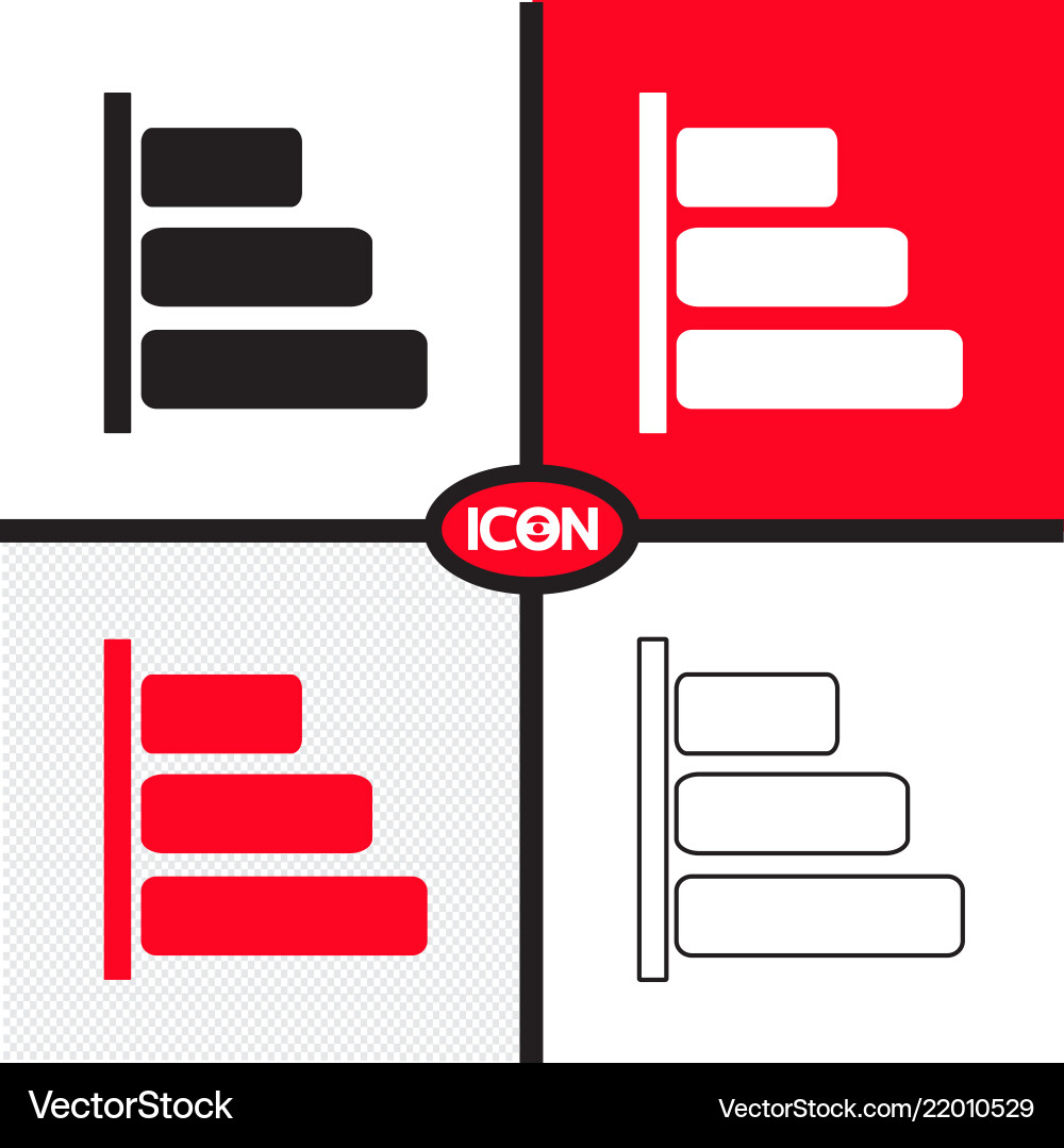 Graph chart icon Vector Image